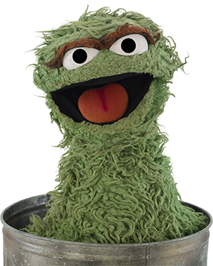 Oscar the Grouch from Sesame Street