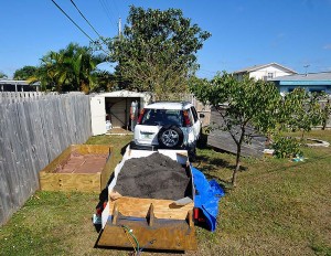 Unloading Soil for My Raised Vegetable Garden