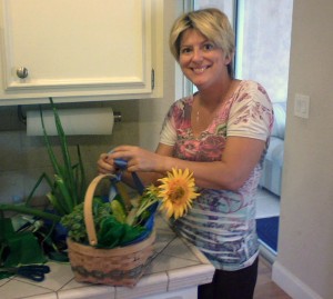 Stefani, The Happy Organizer, Takes My Garden Vegetable Basket to Fancy Town
