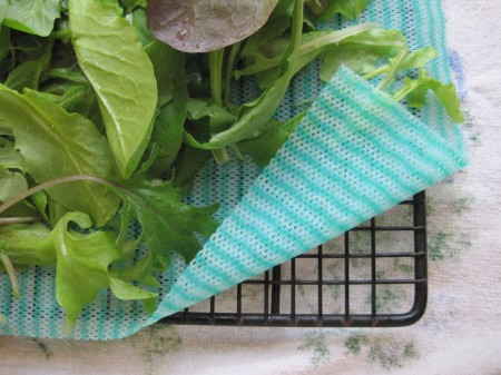 air-drying lettuce