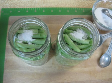 1/2 tspn salt in each pint jar