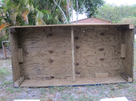 garden box with holes in bottom