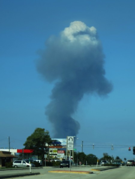 Burning Cane Field in Belle Glade