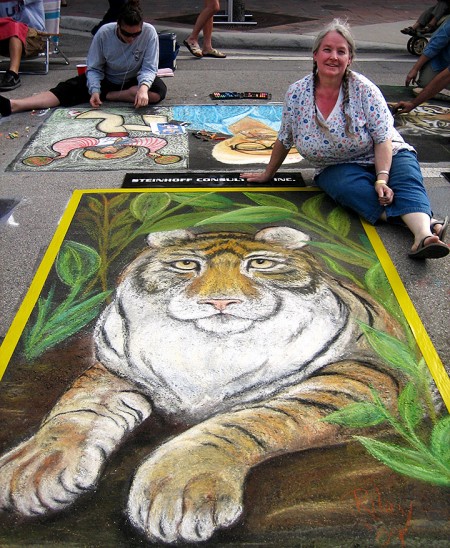 Marty at Lake Worth Street Painting Festival