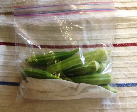 bagged okra